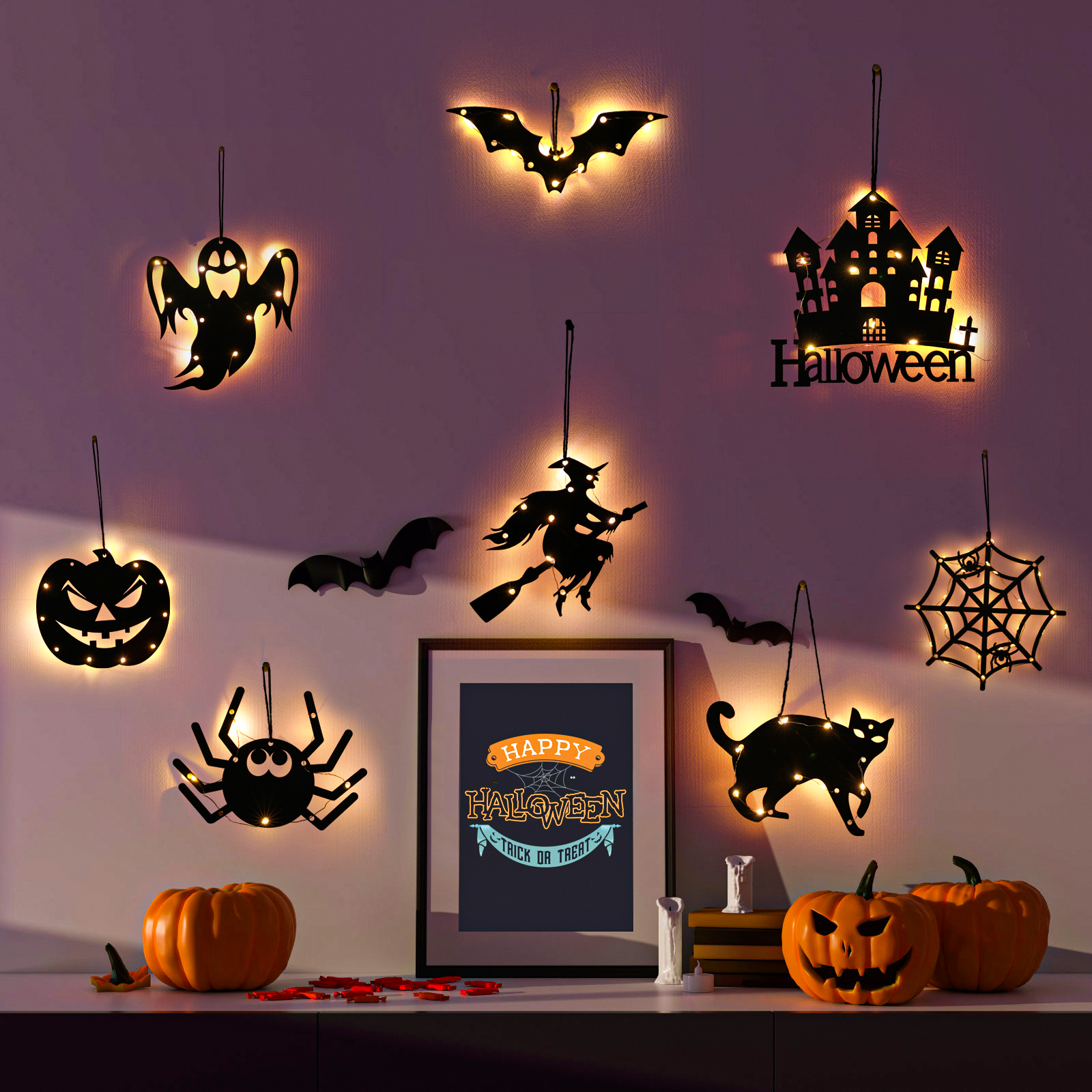 かぼちゃ ランタン ハロウィン LED ランプ 飾り