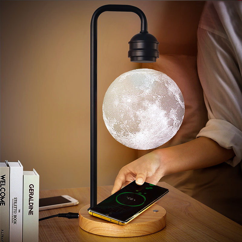 宙に浮くリアルな月】充電機能付きムーンライト【LEDライト/充電 