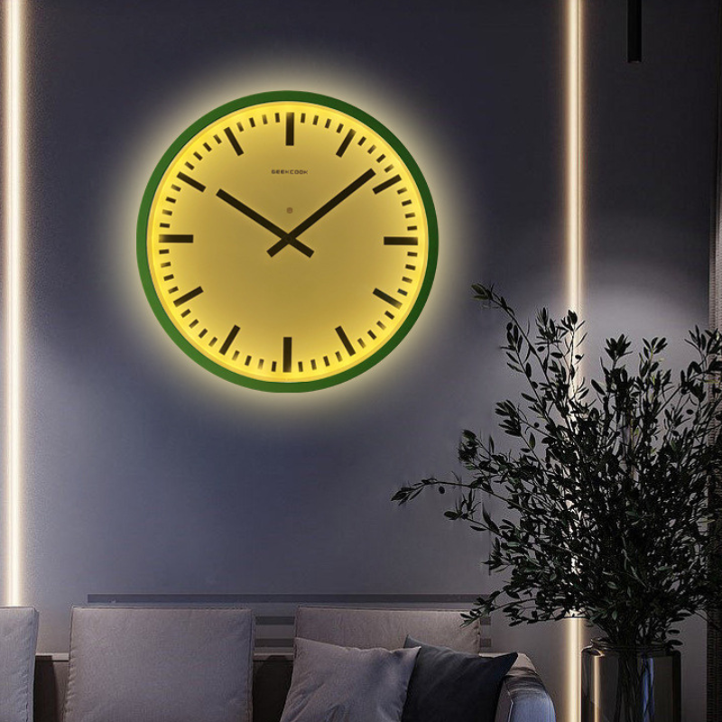 LEDカラーライト壁掛け時計
