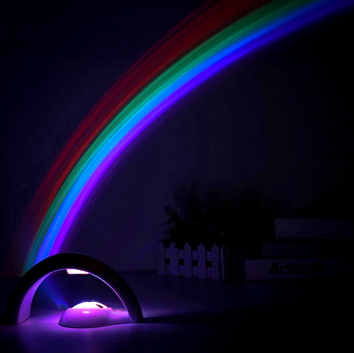 【室内で虹が見れる】マジカルレインボープロジェクター【LEDライト/持ち運び可能/アート】
