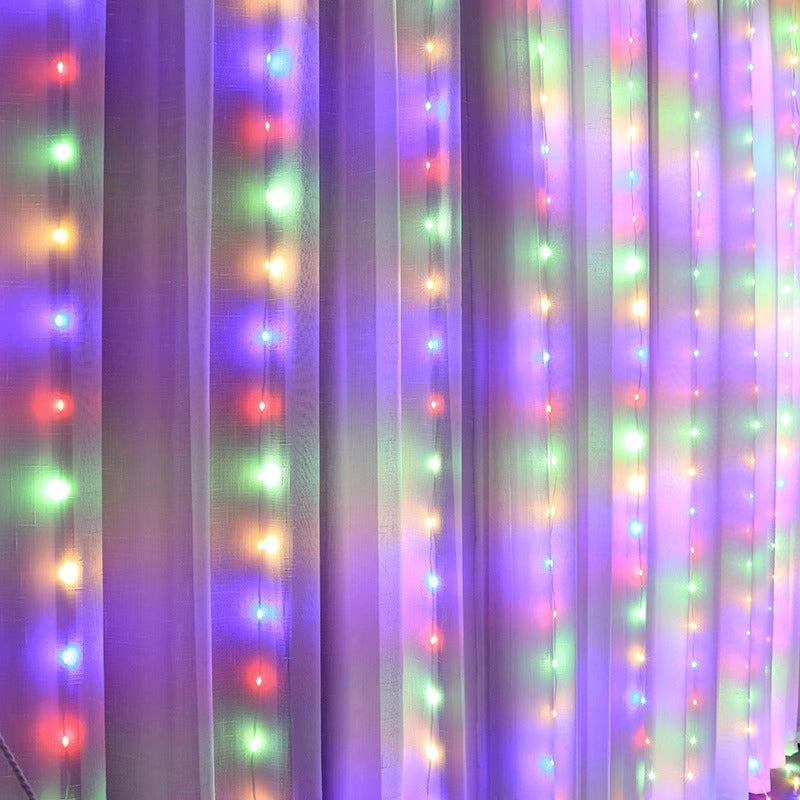 【夜を美しく彩る】LEDスターライトカーテン 【イルミネーション/パーティー/屋内外対応】】