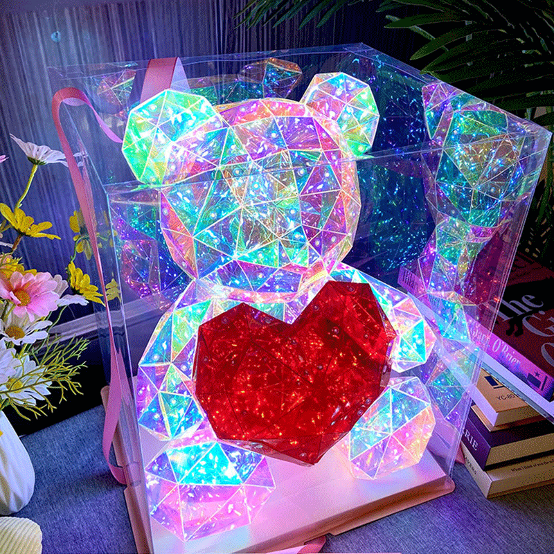 【光るクマが可愛い】マジックカラーベアライト【インテリアライト/ネオンアート/アートオブジェ】